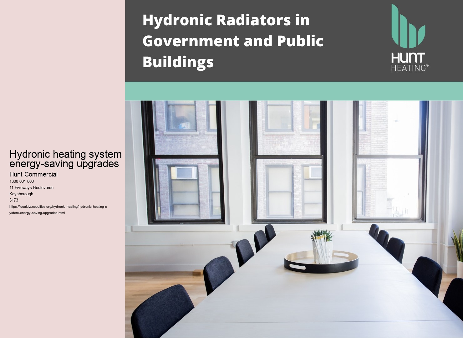 Hydronic heating system energy-saving upgrades